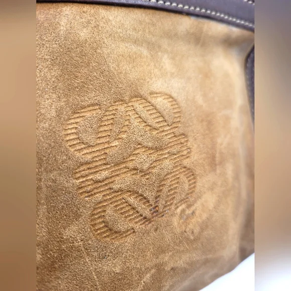Loewe Vintage Suede Leather Pouch Bag